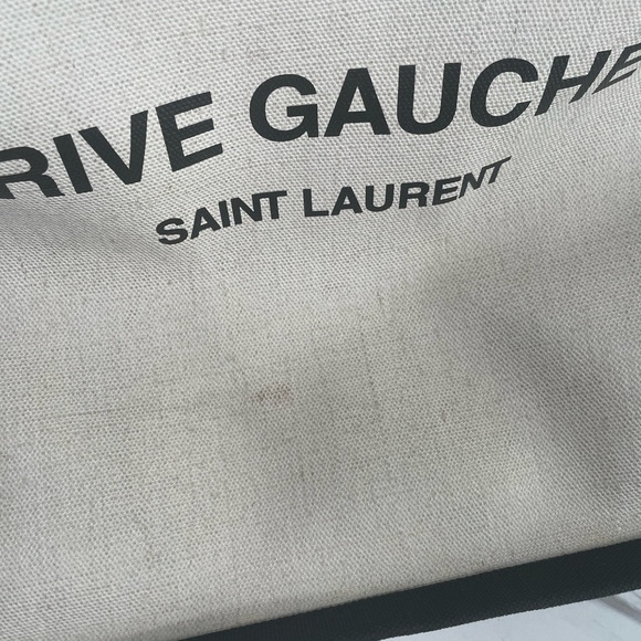 YVES SAINT LAURENT BAG 100% AUTHENTIC YSL TOTE BAG YSL RIVE GAUCHE PURSE - Picture 3 of 16
